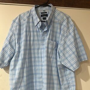Ariat Blue Casual Button Down Shirt Lightweight